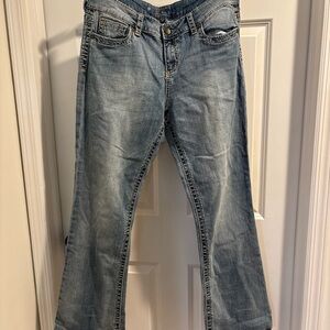 Kut from the Kloth Blue Flare Wide Leg Jeans Vintage Style
